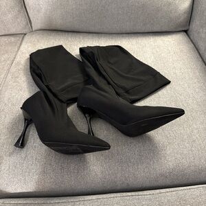 Jeffrey Campbell Black Heeled Boots